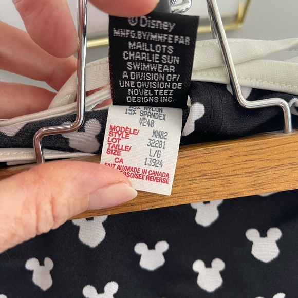 NWT Vintage Mickey Unlimited Charlie Sun Graphic Wrap Skirt Swim Coverup Girls L - Picture 3 of 4